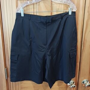 Talbots Golf Shorts Black 9" Inseam Sz 18 EUC